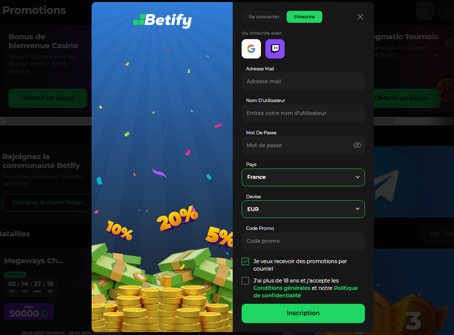 Betify Connexion